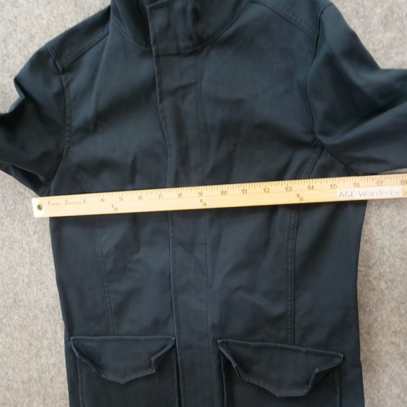 Aether Jacket Womens Small 1 Blue Hooded Full Zip Rain Pockets Long Sleeve - Picture 11 of 14